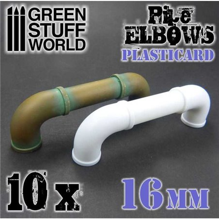 RSL Gaming AB | Plasticard Pipe ELBOWS 16mm