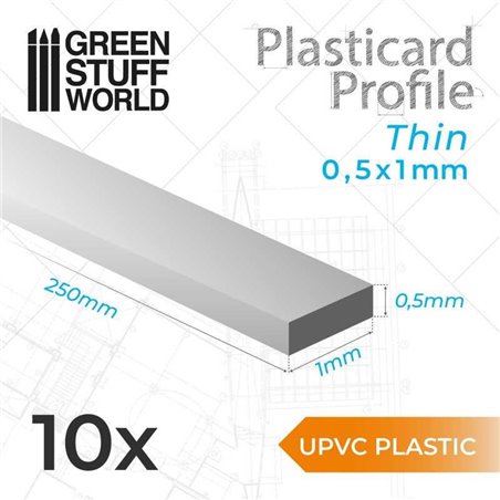RSL Gaming AB | uPVC Plasticard - Thin 0.50mm x 1mm