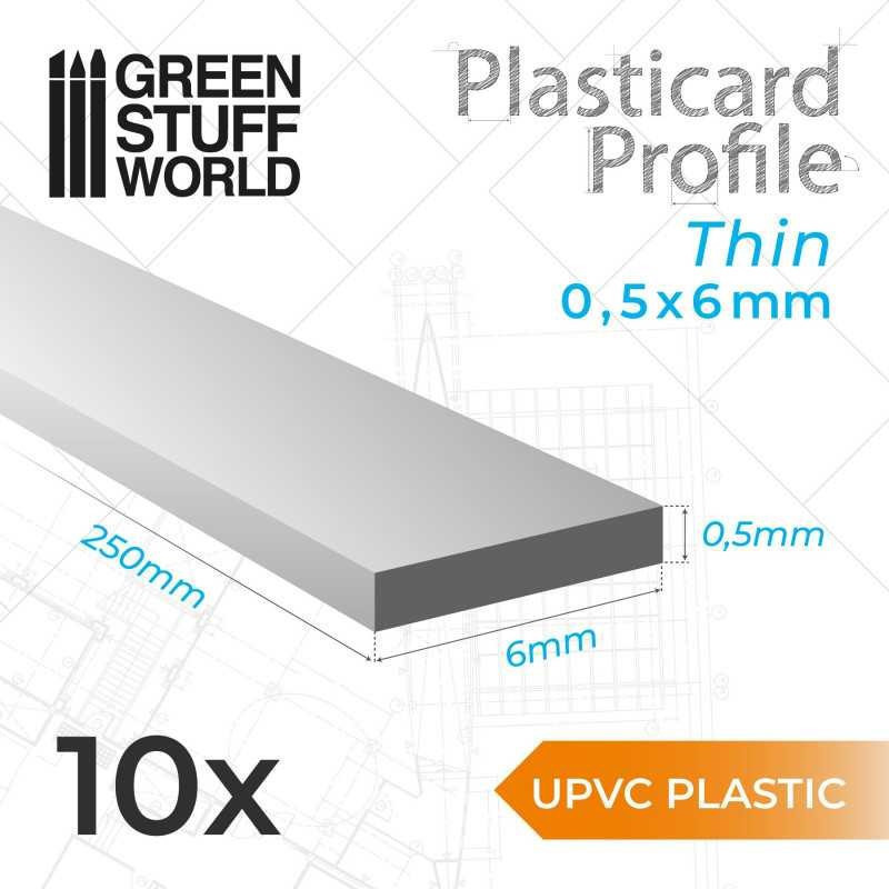 RSL Gaming AB | uPVC Plasticard - Thin 0.50mm x 6mm