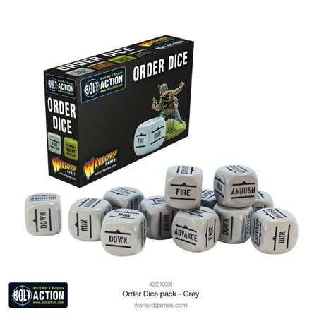 RSL Gaming AB | Orders Dice Pack - Grey