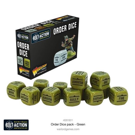 RSL Gaming AB | Orders Dice Pack - Green
