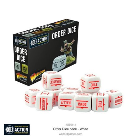 RSL Gaming AB | Orders Dice Pack - White