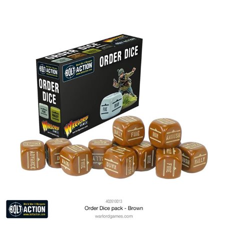 RSL Gaming AB | Orders Dice Pack - Brown