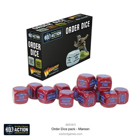 RSL Gaming AB | Orders Dice Pack - Maroon
