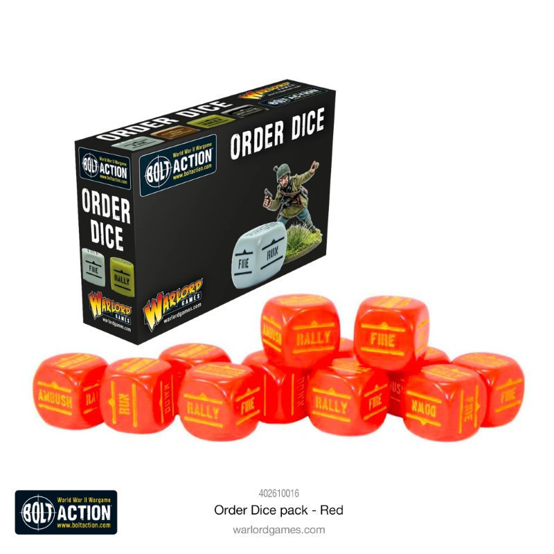 RSL Gaming AB | Orders Dice Pack - Red