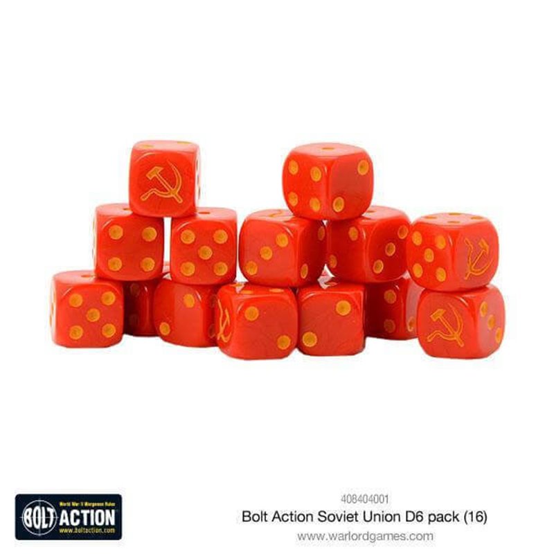 RSL Gaming AB | Soviet Union D6 Dice (16)