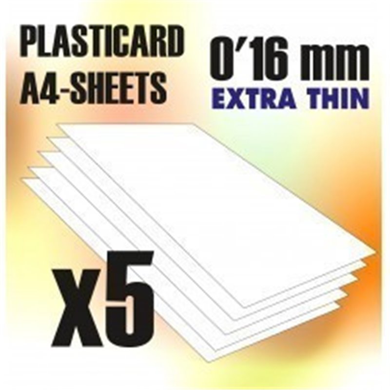 RSL Gaming AB | ABS Plasticard A4 size - Thickness 0'16 mm