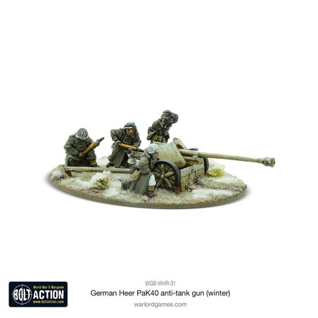 RSL Gaming AB | German Heer (Winter) 75mm Pak 40 Anti Tank Gun