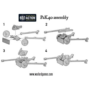 RSL Gaming AB | German Heer (Winter) 75mm Pak 40 Anti Tank Gun