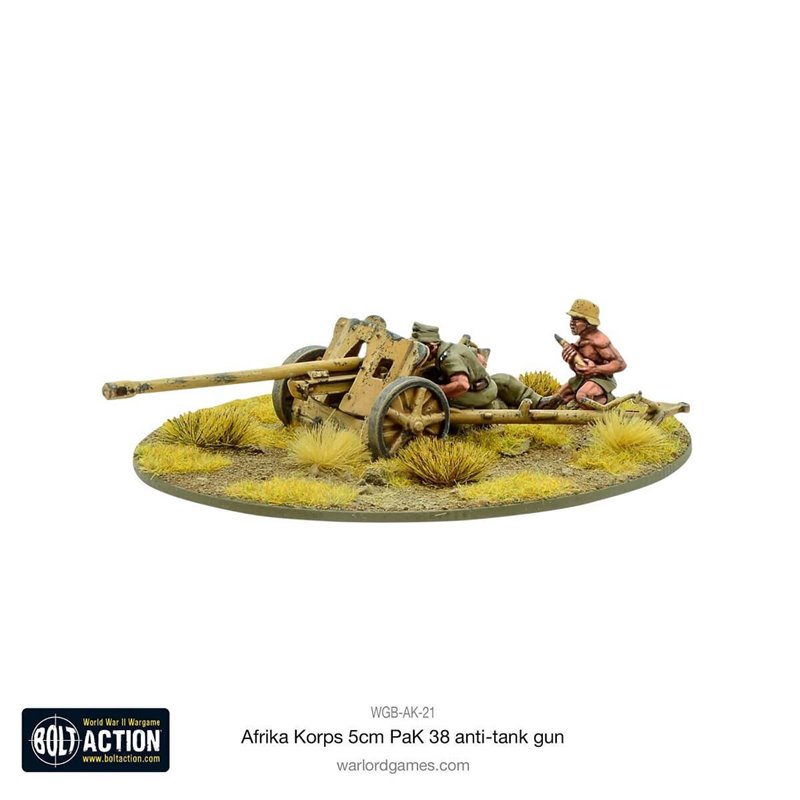 RSL Gaming AB | Afrika Korps 5cm Pak38 Anti-Tank Gun