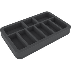 Feldherr 35 mm (1.38 Inch) 9 slots - foam tray with base - half-size