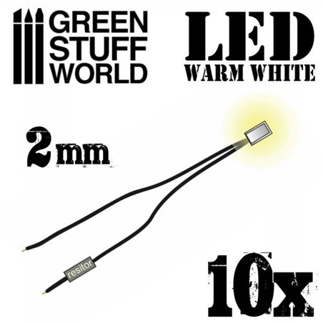 Warm White LED Lights - 2mm