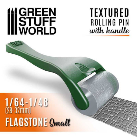 RSL Gaming AB | Rolling pin with Handle - Flagstone - Small (1/64 - 1/48, 28-32mm)