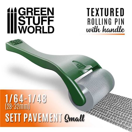 RSL Gaming AB | Rolling pin with Handle - Sett Pavement - Small (1/64 - 1/48, 28-32mm)