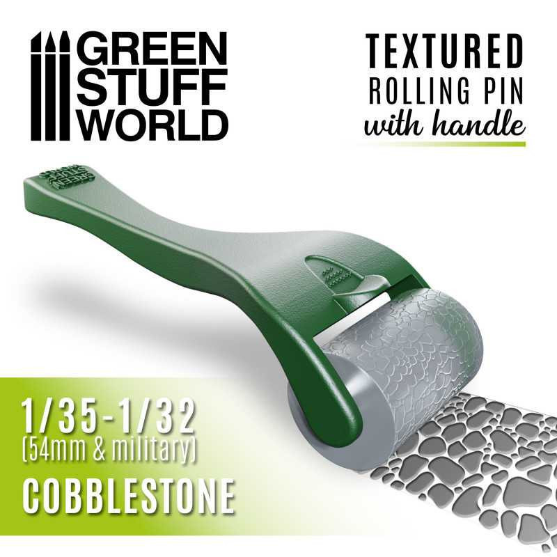 RSL Gaming AB | Rolling pin with Handle - Cobblestone (1/35 - 1/32, 54mm)