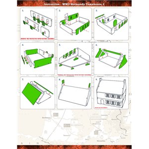 RSL Gaming AB | WW2 Normandy Townhouse 2 PREPAINTED - 15mm