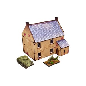RSL Gaming AB | WW2 Normandy Townhouse 2 PREPAINTED - 15mm