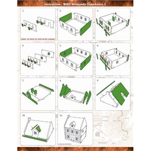 RSL Gaming AB | WW2 Normandy Townhouse 3 PREPAINTED - 15mm