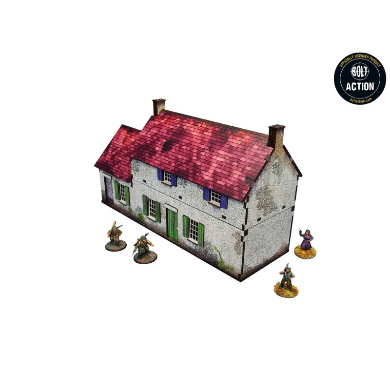 RSL Gaming AB | WW2 Normandy Homestead w. Outbuildings PREPAINTED - 28mm