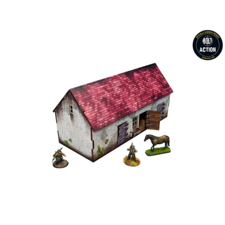 RSL Gaming AB | WW2 Normandy Stable w. Dovecote PREPAINTED - 28mm