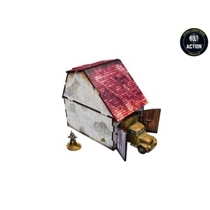 RSL Gaming AB | WW2 Normandy Coach House w. Chicken Coop PREPAINTED - 28mm