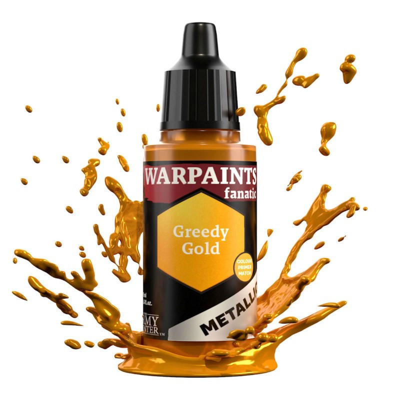 RSL Gaming AB | Warpaints Fanatic Metallic: Greedy Gold 18ml