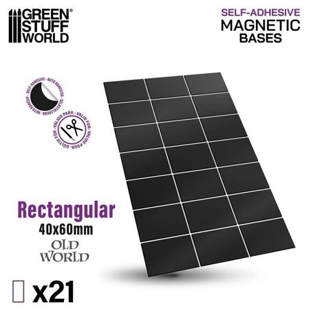 RSL Gaming AB | Rectangular Magnetic Sheet SELF-ADHESIVE - 40x60mm