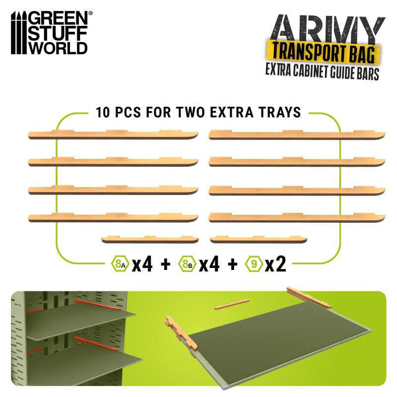 RSL Gaming AB | Extra rails for Miniatures Carrying Case