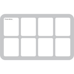 Feldherr 70 mm (2.75 inches) half-size Figure Foam Tray with 8 large cut-outs