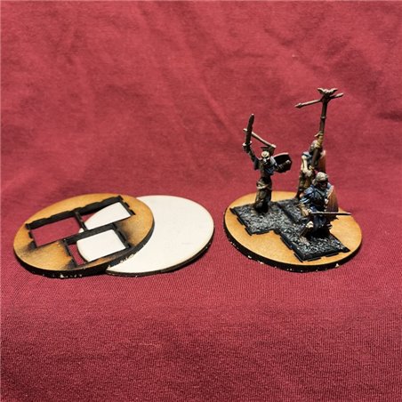RSL Gaming AB | SAGA Hero-sabotbas, 3x20mm fyrkantiga till 60mm