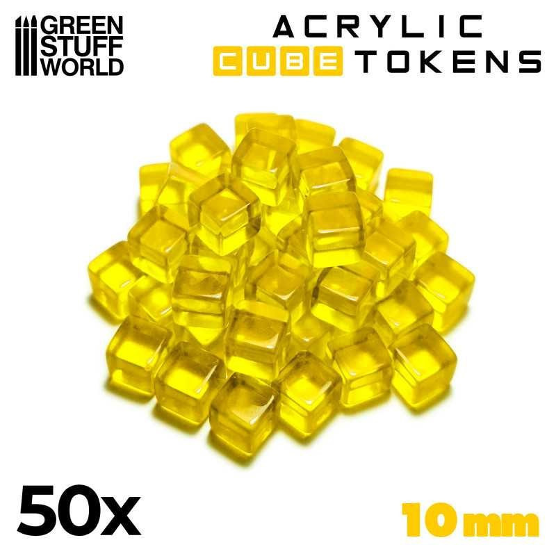 RSL Gaming AB | Gaming Tokens - Yellow Cubes 10mm