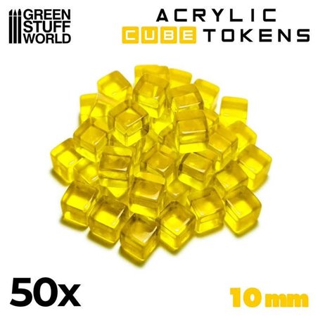 RSL Gaming AB | Gaming Tokens - Yellow Cubes 10mm