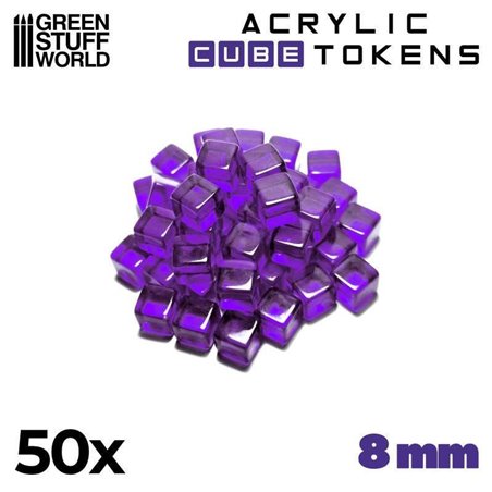 RSL Gaming AB | Gaming Tokens - Violet Cubes 8mm