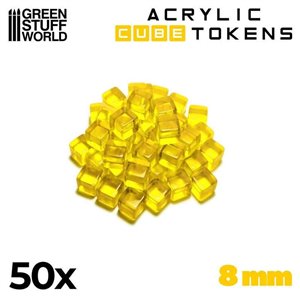 RSL Gaming AB | Gaming Tokens - Green Cubes 8mm