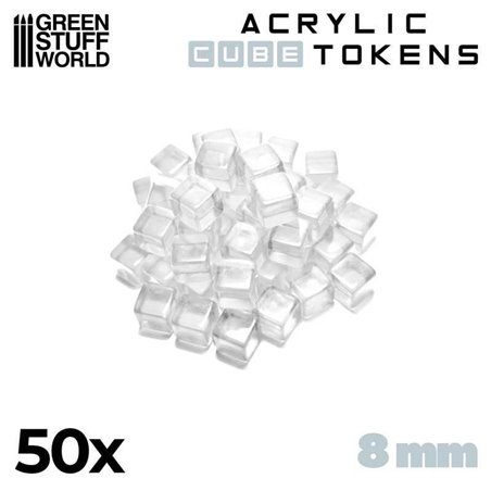 RSL Gaming AB | Gaming Tokens - Transparent Cubes 8mm