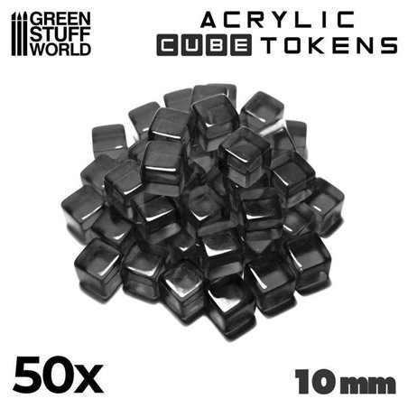 RSL Gaming AB | Gaming Tokens - Black Cubes 10mm
