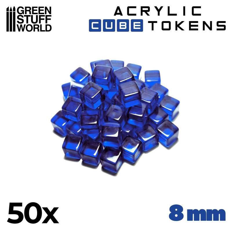 RSL Gaming AB | Gaming Tokens - Blue Cubes 8mm