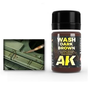 Dark Brown Wash for Green Vehicles