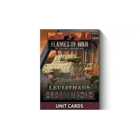 RSL Gaming AB | Late War Leviathans: British Unit Cards (34x Cards)