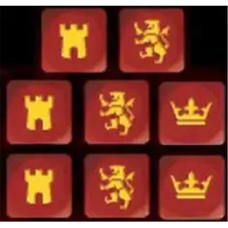 RSL Gaming AB | SAGA Medieval Dice - Red (8)