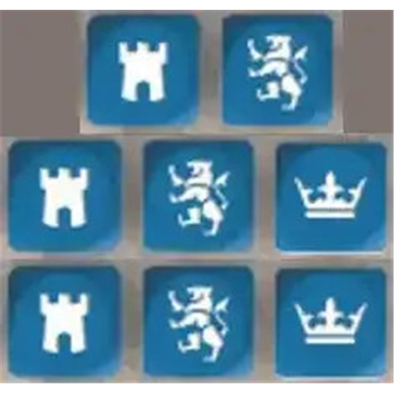 RSL Gaming AB | SAGA Medieval Dice - Blue (8)