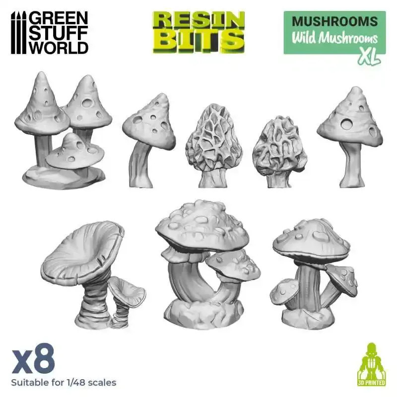 RSL Gaming AB | 3D printed set - Wild Mushrooms XL