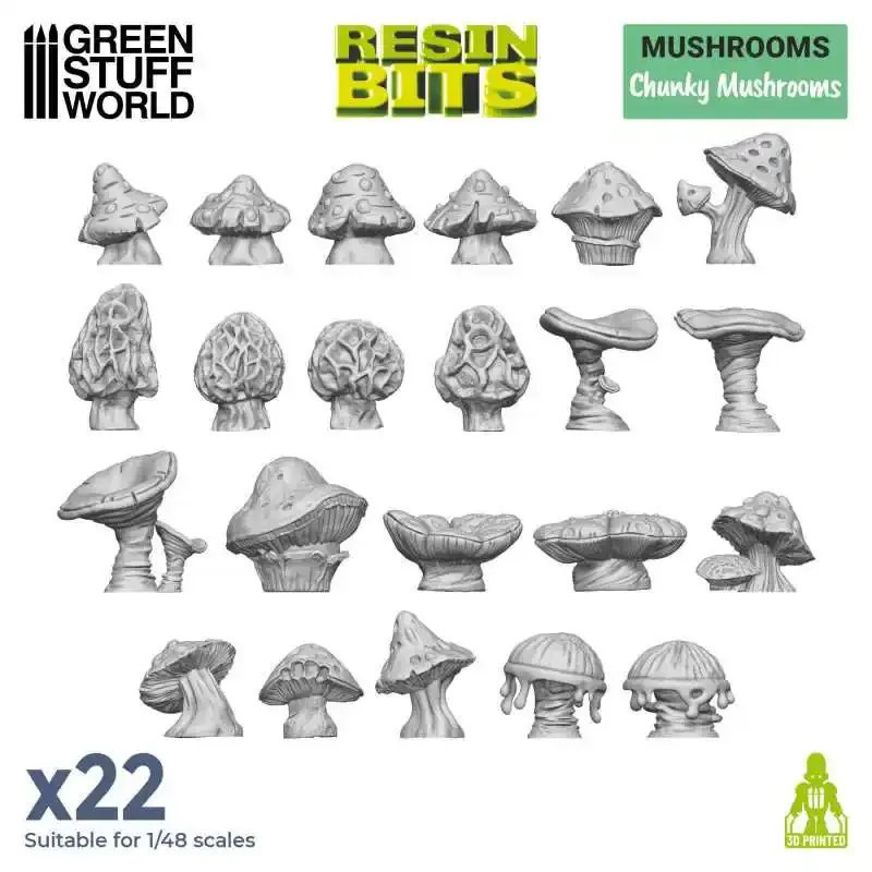 RSL Gaming AB | 3D printed set - Chunky Mushrooms