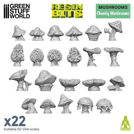 RSL Gaming AB | 3D printed set - Chunky Mushrooms