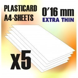 ABS Plasticard A4 size - Thickness 0'16 mm