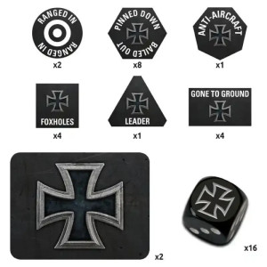 Iron Cross Gaming Set (x20 Tokens, x2 Objectives, x16 Dice)