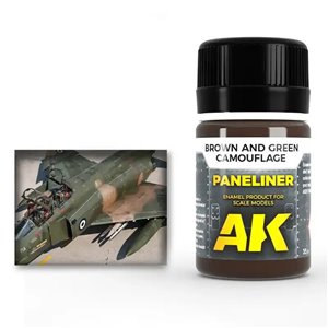 Paneliner for Brown and Green Camouflage
