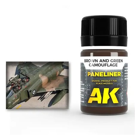 Paneliner for Brown and Green Camouflage