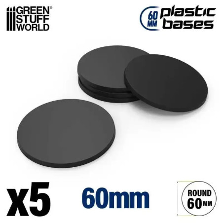RSL Gaming AB | Plastic Bases - Round 60mm (5)