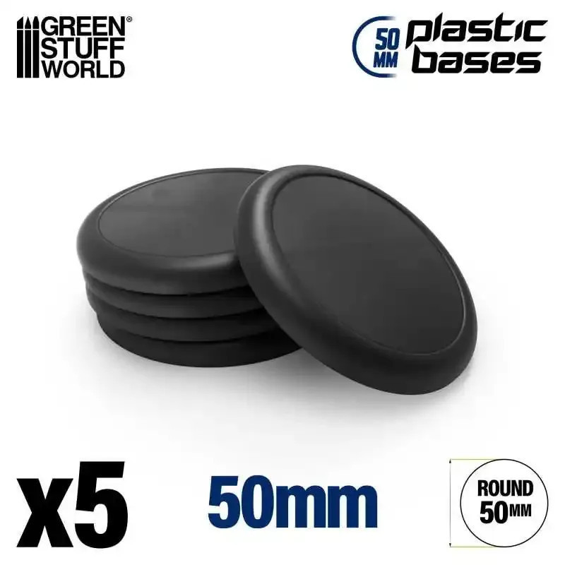 RSL Gaming AB | Plastic Bases - Round Lip 50mm (5)